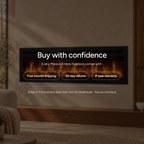 Embra Classic 60" Recessed & Wall-Mounted Electric Fireplace