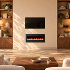 Embra Linear Recessed & Wall-Mounted Electric Fireplace