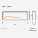 Embra Linear Recessed & Wall-Mounted Electric Fireplace