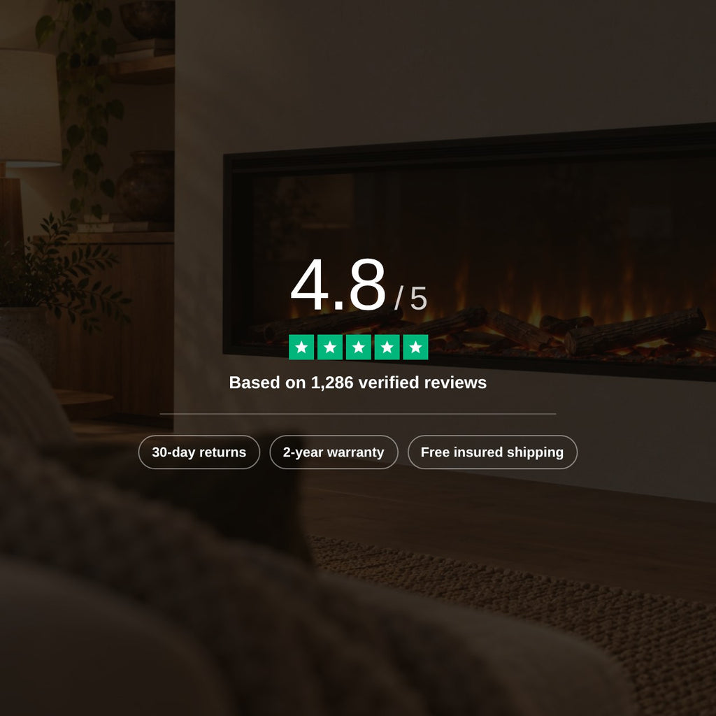 Embra Linear Recessed & Wall-Mounted Electric Fireplace