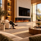 Embra Panorama 72" 3-Sided Electric Fireplace